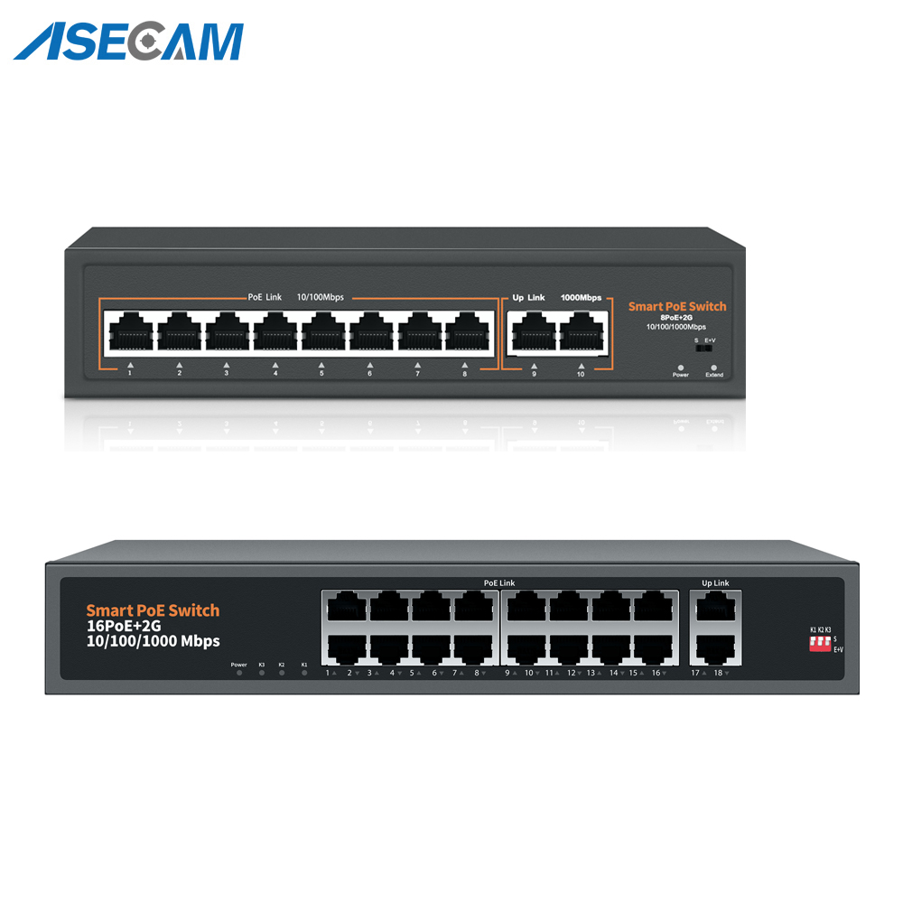 Photography Uk - Switch POE 48V-52V POE 8/16 porte