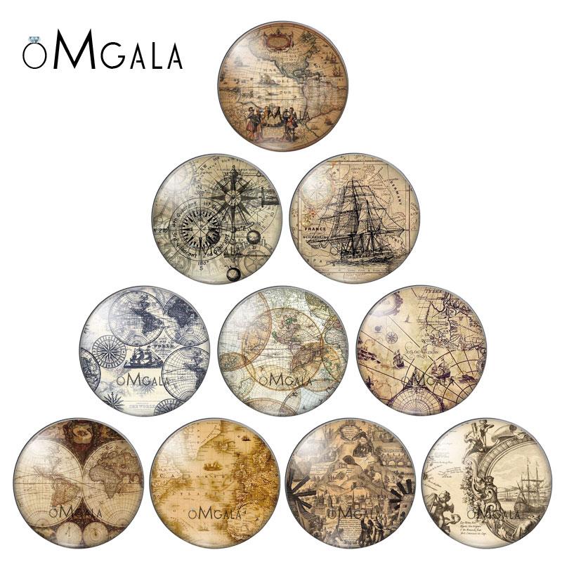 Photography History - Mappe del mondo di navigazione Vintage