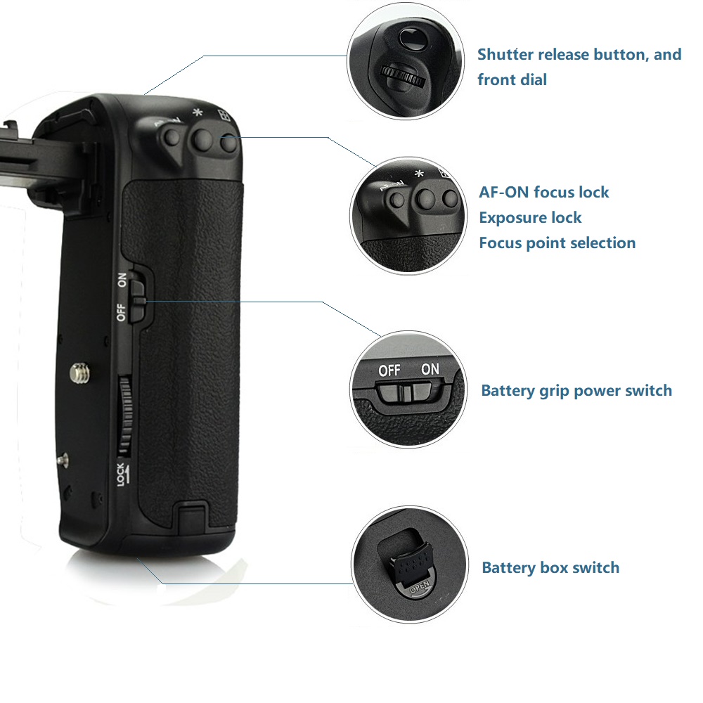 Mcoplus BG-6D Supporto vertica - Camera Battery Grip recensione e prezzo