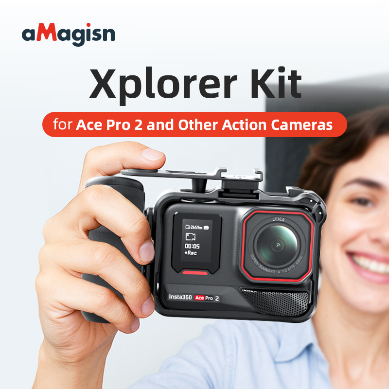 Impugnatura aMagisn Xplorer Ki - Photography Grip Insta360 X5 recensione e prezzo