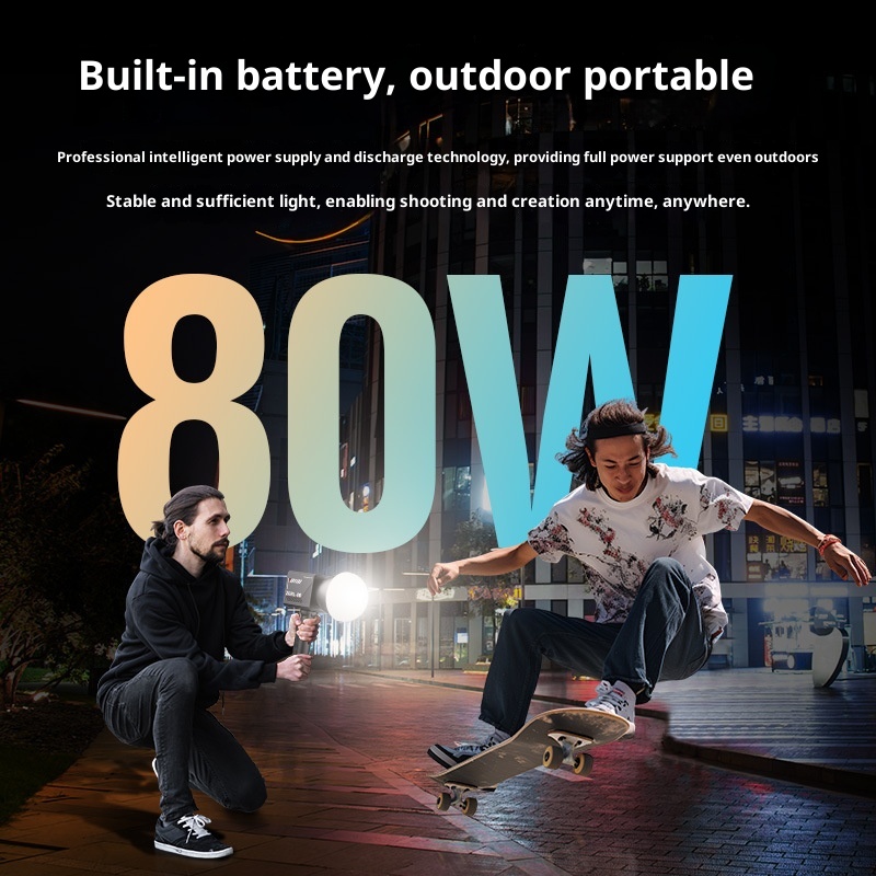 ZGRL80 80W COB LED Video Light - Camera Battery Grip recensione e prezzo