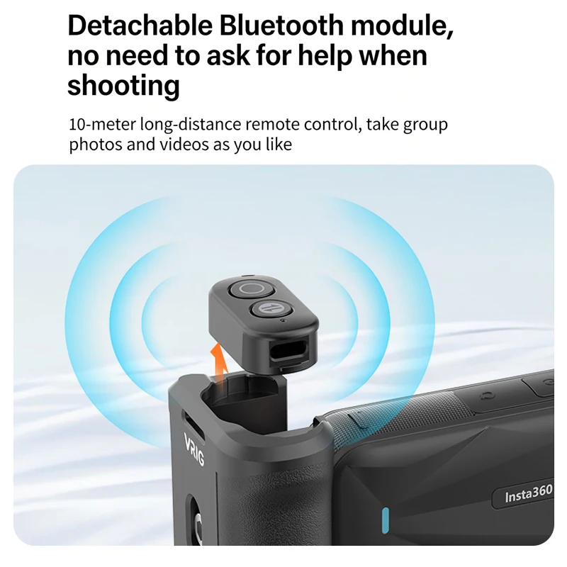 Pulsante di scatto indipendent - Photography Grip Insta360 X5 recensione e prezzo