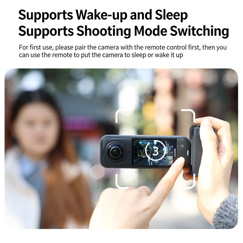 Pulsante di scatto indipendent - Photography Grip Insta360 X5 recensione e prezzo