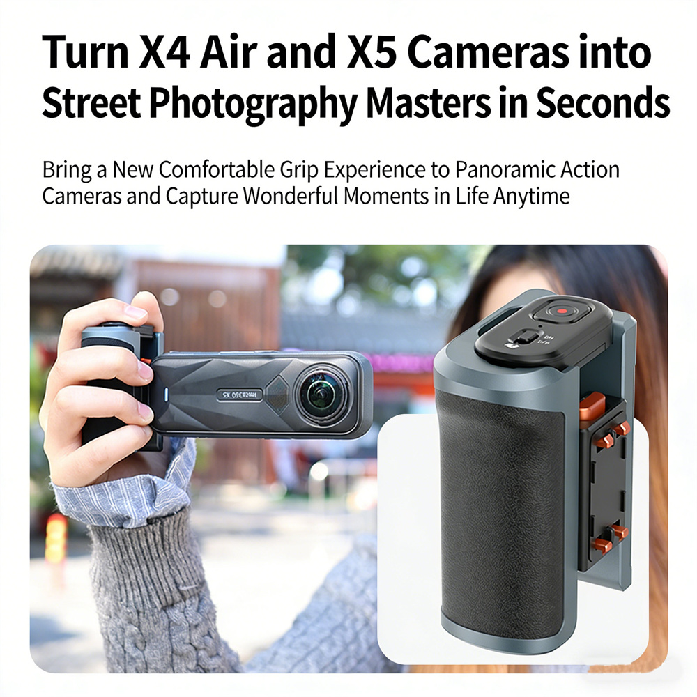 VRIG GA-08SE Impugnatura per F - Photography Grip Insta360 X5 recensione e prezzo